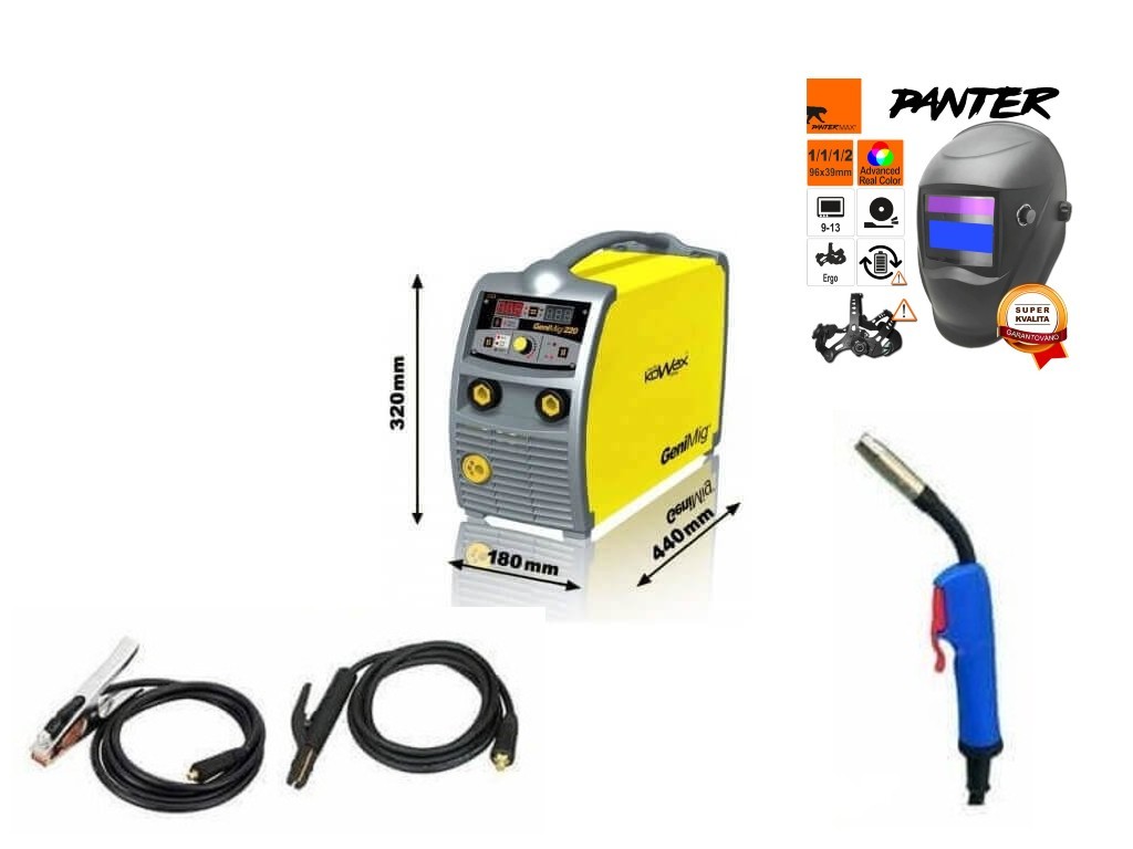 Svářečka na CO2 KOWAX GeniMig 220 Synergy - výhodný SET